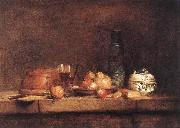 jean-Baptiste-Simeon Chardin Still-Life with Jar of Olives oil painting reproduction